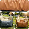 Portable Faux Leather Car Bed for Small Dogs and Cats