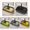 Large Low-Entry Cat Litter Box with Side Opening