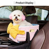 Small Dog & Cat Car Seat Bed with Removable Washable Cushion