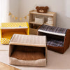 Enclosed Cat & Dog Bed with Removable, Washable Cushion