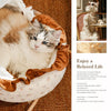 French-Style Polyester Cat Bed with Rocking Base