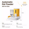 Automatic Pet Feeder with Dual Food and Water Bowls