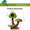 Large Cat Tree with Sisal Scratching Surface and Hideaway