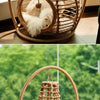 Handwoven Rattan Hanging Basket Cat Bed