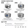 Large Foldable Pet Carrier for Cats and Dogs
