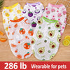Fruit Print Polyester Pet Vest for Dogs and Cats