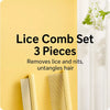 3-Piece Cat & Dog Grooming Comb Set