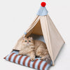 Semi-Enclosed Cat & Small Dog Tent Bed