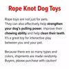 Squeaky Knotted Rope Chew Toy for Small and Medium Dogs