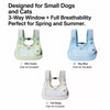 Breathable Front-Carrying Pet Backpack Carrier for Cats and Dogs