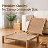 Wicker Cat Bed with Scratching Area
