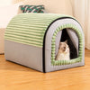 Enclosed Pet Bed with Covered Sleeping Space