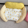 Reversible Curved Pet Sofa Bed for Small Dogs and Cats