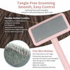 Cushioned Pet Pin Brush for Fluffing and Detangling