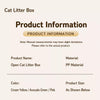 Spacious Cat Litter Box for Kittens and Adult Cats