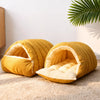 Semi-Enclosed Pet Bed for Cats and Small Dogs