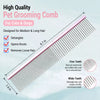 Stainless Steel Grooming Comb for Dogs and Cats