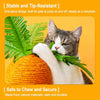 Carrot-Shaped Vertical Sisal Cat Scratching Post
