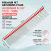 Stainless Steel Grooming Comb for Dogs and Cats