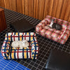 Vintage Plush Sofa Bed for Cats and Dogs