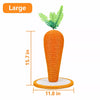 Carrot-Shaped Vertical Sisal Cat Scratching Post