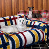 Vintage Plush Sofa Bed for Cats and Dogs