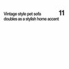 Vintage Plush Sofa Bed for Cats and Dogs