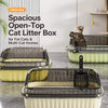 Large Low-Entry Cat Litter Box with Side Opening