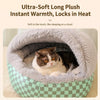 Semi-Enclosed Winter Pet Bed for Cats & Small Dogs, Shell Design