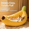 Banana-Shaped Pet Bed for Cats and Small to Medium Dogs