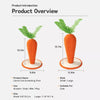 Carrot-Shaped Vertical Sisal Cat Scratching Post