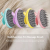 Wood-Handle Pet Bath & Grooming Brush for Dogs and Cats