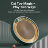 Round Kraft Paper Cat Scratcher with Built-In Toy Balls
