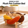 Petal-Shaped Elevated Cat & Small Dog Bed with Removable Cover