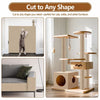 Wall-Mount Cat Scratching Mat with Hook-and-Loop Backing