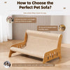 Large Cat Scratcher Lounger with Sisal Surface