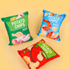 Plush Potato Chip Squeaky Toy for Dogs and Cats