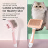 Self-Cleaning Pet Deshedding Brush for Dogs and Cats