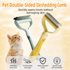 Double-Sided Detangling Comb for Long-Haired Dogs and Cats