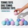 Synthetic Leather Tennis Ball Dog Toy for Fetch and Tug