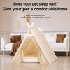 Semi-Enclosed Canvas Tent House for Small Dogs