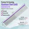 Stainless Steel Grooming Comb for Dogs and Cats