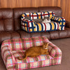 Vintage Plush Sofa Bed for Cats and Dogs