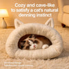 Semi-Enclosed Pet Tent Bed with Tunnel for Cats & Dogs