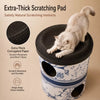 Three-Level Corrugated Cardboard Cat Scratcher House