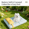 Striped Washable Pet Bed for Dogs & Cats