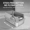 Stainless Steel Open-Top Cat Litter Box with High Sides