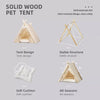 Semi-Enclosed Canvas Tent House for Small Dogs