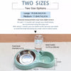 Double Pet Bowl with Water Dispenser for Dogs and Cats