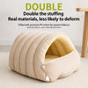 Semi-Enclosed Cat & Dog Bed with Removable Cover
